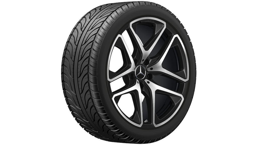 Mercedes-Benz originele AMG 5-dubbelspaaks wintervelg, zwart mat gelakt, Continental, WinterContact TS 870 P MO1, 275/45 R21 110 V XL, Winter, Q440301110560