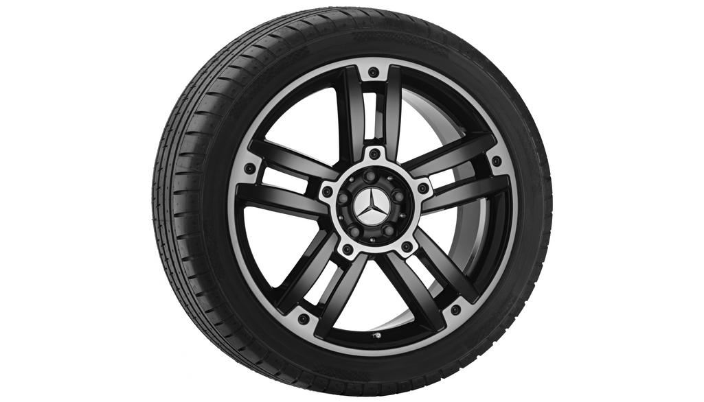 5-dubbelspaaks velg, glanzend zwart, Pirelli, P Zero MO, 235/45 R20 100W XL, zomer, Q4406517101400J2020
