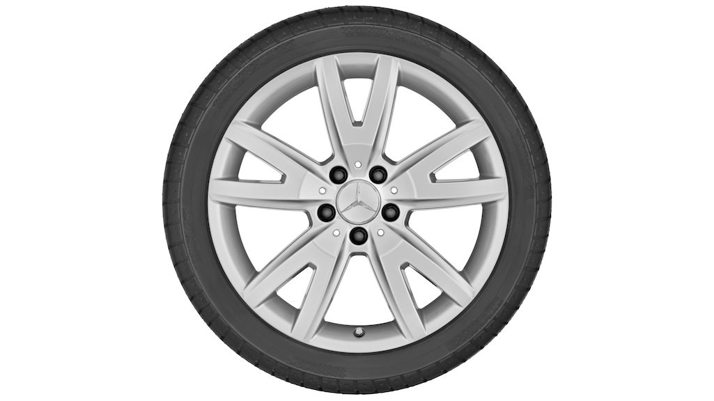 5-twin-spoke wheel, 45.7 cm (18-inch), CLS, 255/40 R18/, titanium silver, A21840112029765