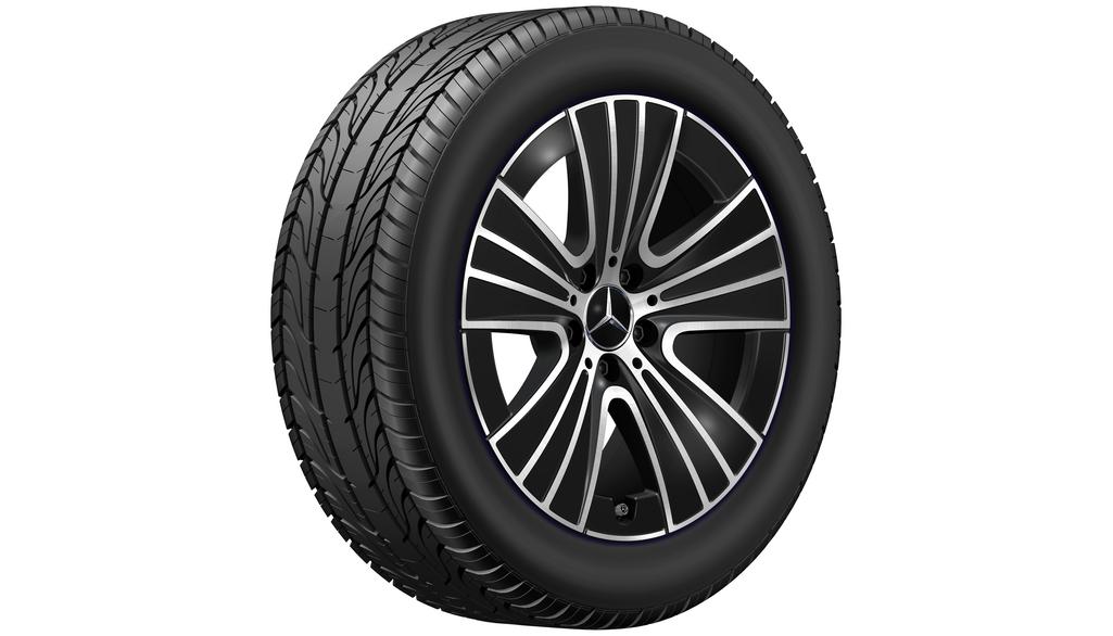 5 Driespaaks velg, 45,7 cm (18 inch), E-Klasse, 225/55 R18/, zwart, A21440128007X23 5 Driespaaks velg, 45,7 cm (18 inch), E-Klasse, 225/55 R18/, zwart, A21440128007X23