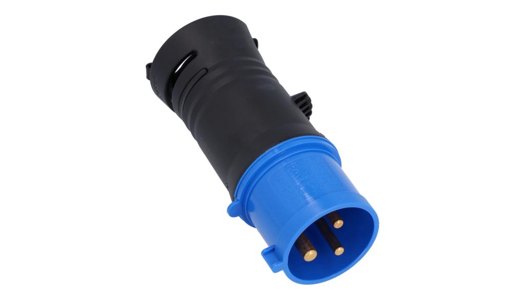 CEE Stecker 16A 230V blau IP44 Blauer CEE-Stecker 16A 230V IP44 Campingstecker Stromstecker für Fahrzeuge