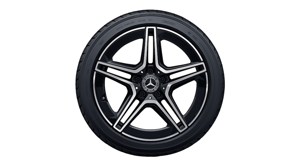 AMG 5-twin-spoke wheel, black, Bridgestone, Blizzak LM001 MO, 225/45 R18 91H, winter, Q4401419109700J2022