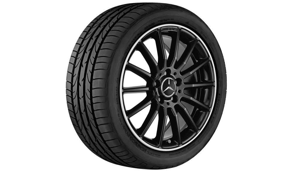 AMG Vielspeichen-Rad, 45,7 cm (18 Zoll), glanzgedreht, CLA, 245/35 R18/, schwarz, A17640110007X23