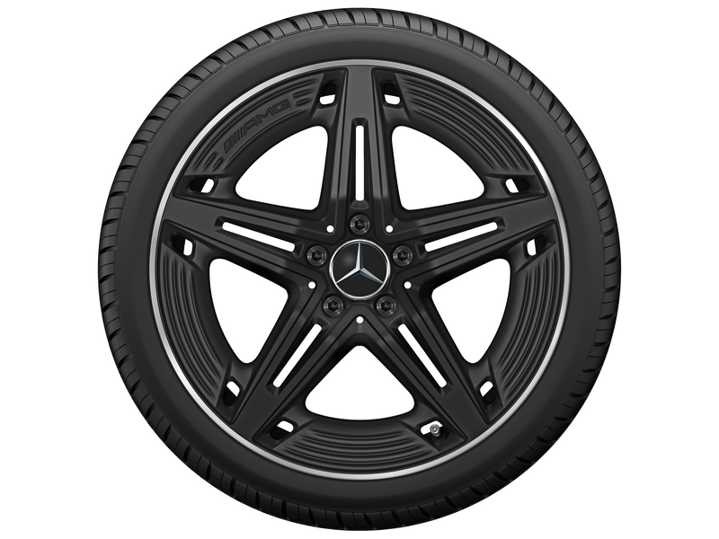 AMG 5-spaaks velg, 48,3 cm (19 inch), hoogglans, CLA, 245/35 R19/, zwart, A11840106007X71