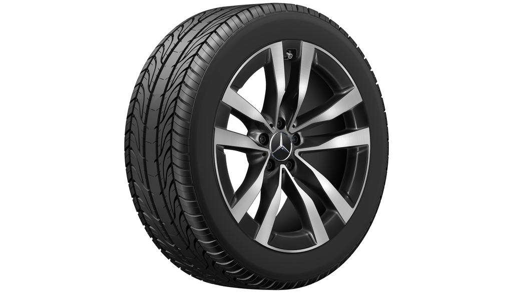5-dubbelspaaks velg, 48,3 cm (19 inch), hoogglans, S-Klasse, 255/45 R19/, zwart, A22340130007X23 5-dubbelspaaks velg, 48,3 cm (19 inch), hoogglans, S-Klasse, 255/45 R19/, zwart, A22340130007X23