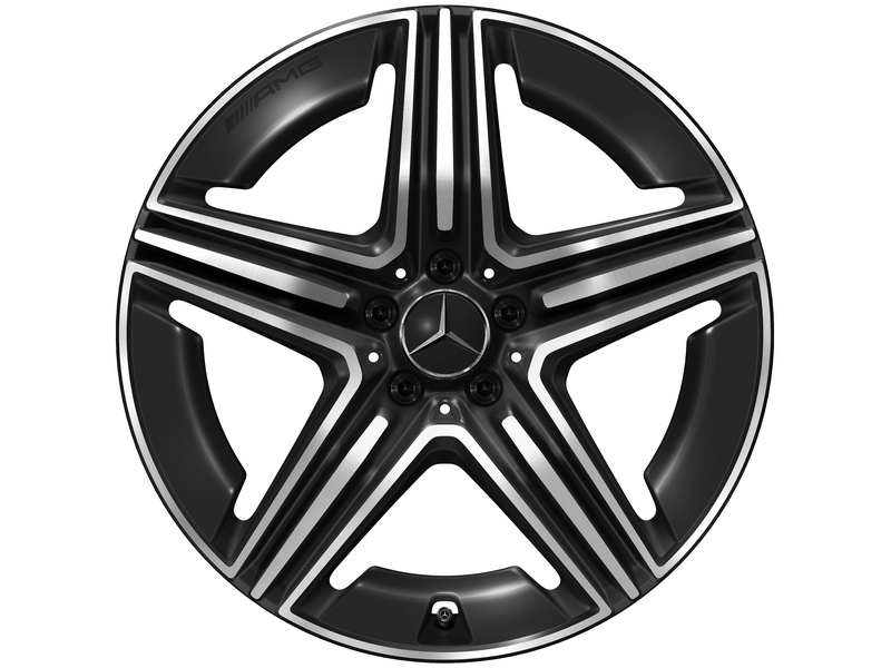 AMG 5-twin-spoke wheel, 50.8 cm (20-inch), high-sheen, GLC, 285/40 R20/, black, A25440107007X23