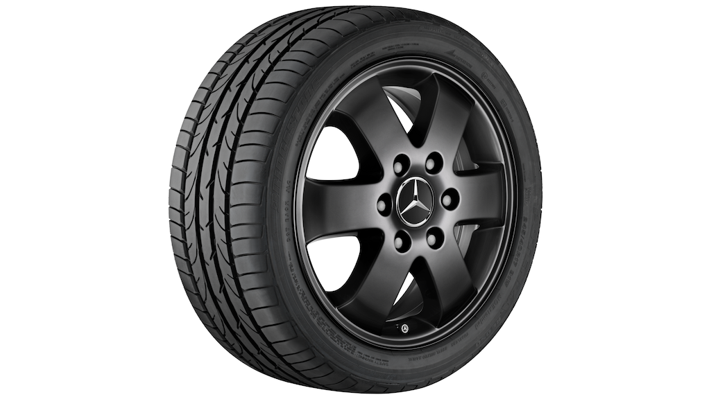 6-Speichen-Rad Schwarz