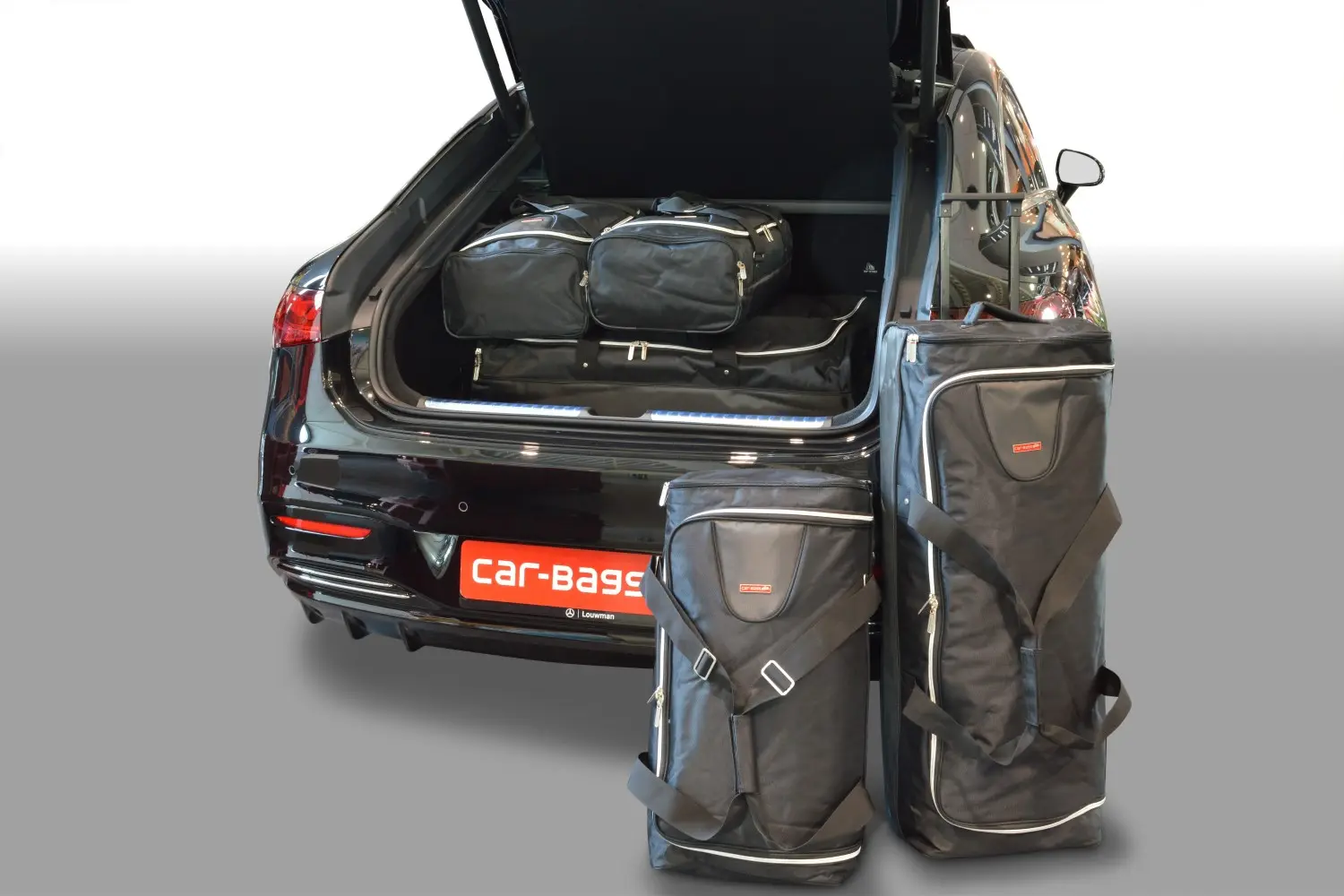 Travel bag set suitable for Mercedes-Benz EQS (V297) 2021-today 5-door hatchback - black, CB-M26001S