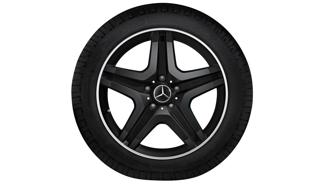AMG 5-spaaks velg, 50,8 cm (20 inch), hoogglans, G-Klasse, 275/50 R20/, matzwart, B66031558