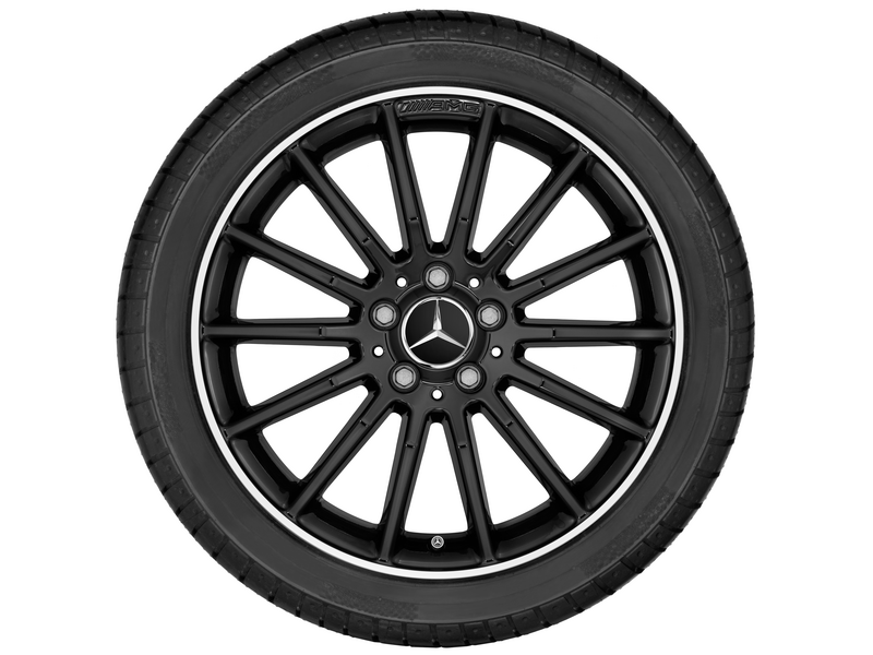 AMG Vielspeichen-Rad, 45,7 cm (18 Zoll), glanzgedreht, CLA, 245/35 R18/, schwarz, A17640110007X23