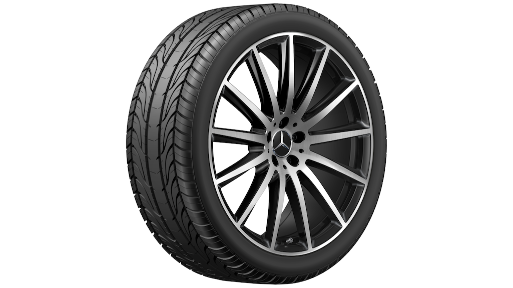 AMG multi-spoke wheel, black, polished, Pirelli, Scorpion Winter MO1, 325/40 R22 114V XL, winter, Q4403017125200J2022