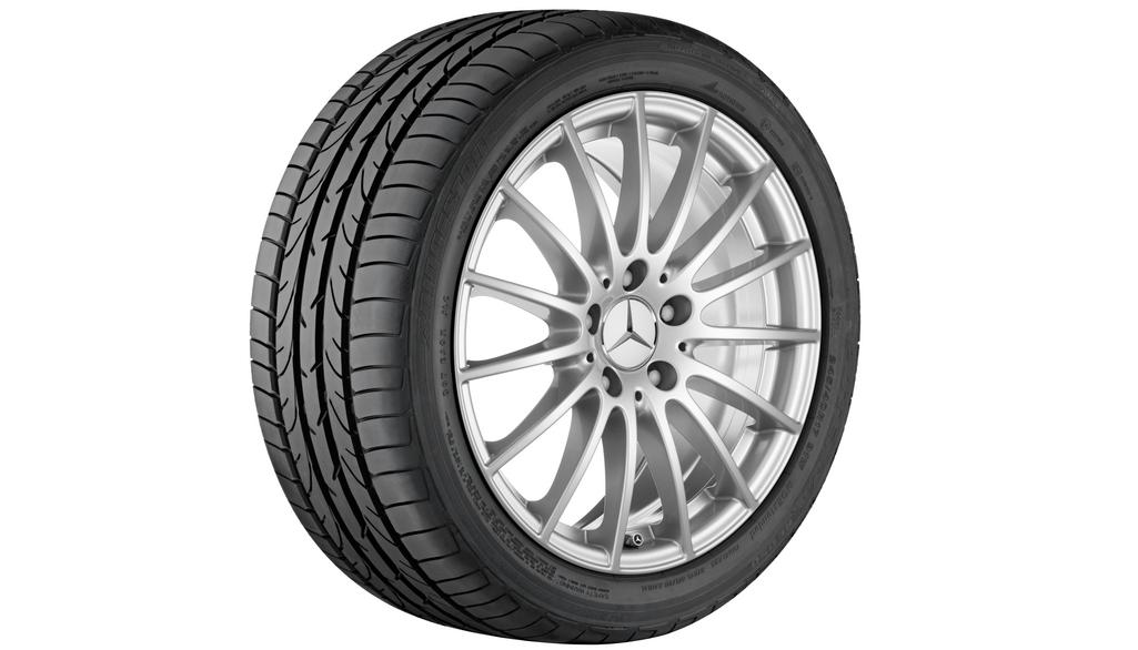 Vielspeichen-Rad, 45,7 cm (18 Zoll), CLS, 255/40 R18/, vanadiumsilber, A21840108007X45 Vielspeichen-Rad, 45,7 cm (18 Zoll), CLS, 255/40 R18/, vanadiumsilber, A21840108007X45