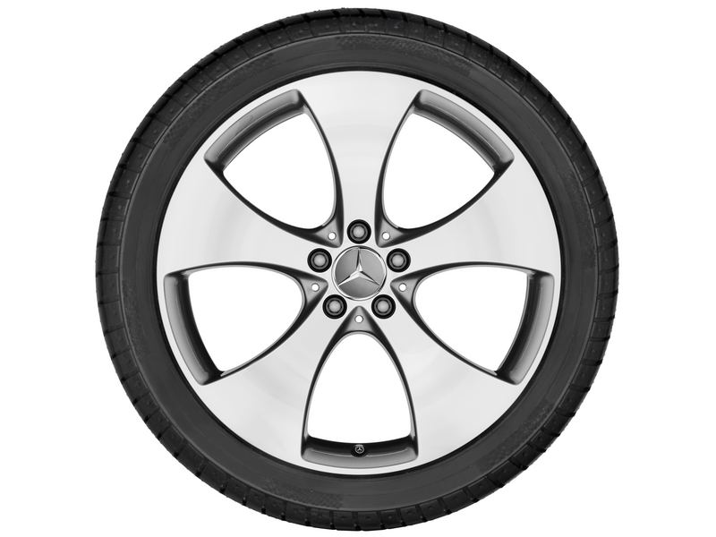 10-spoke wheel, 50.8 cm (20-inch), high-sheen, M-GLE-Class, 265/45 R20/, gray Himalaya, A16640113007X21