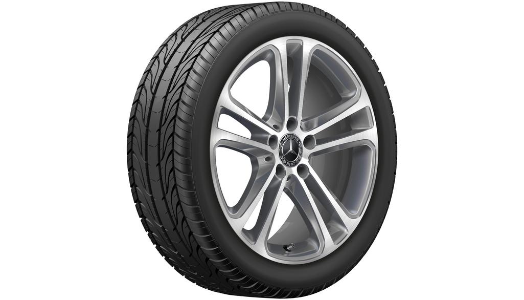 5-twin-spoke wheel, 45.7 cm (18 inch), high-sheen, C-Class, 225/45 R18/, tremolit-metallic, A20640164007X44