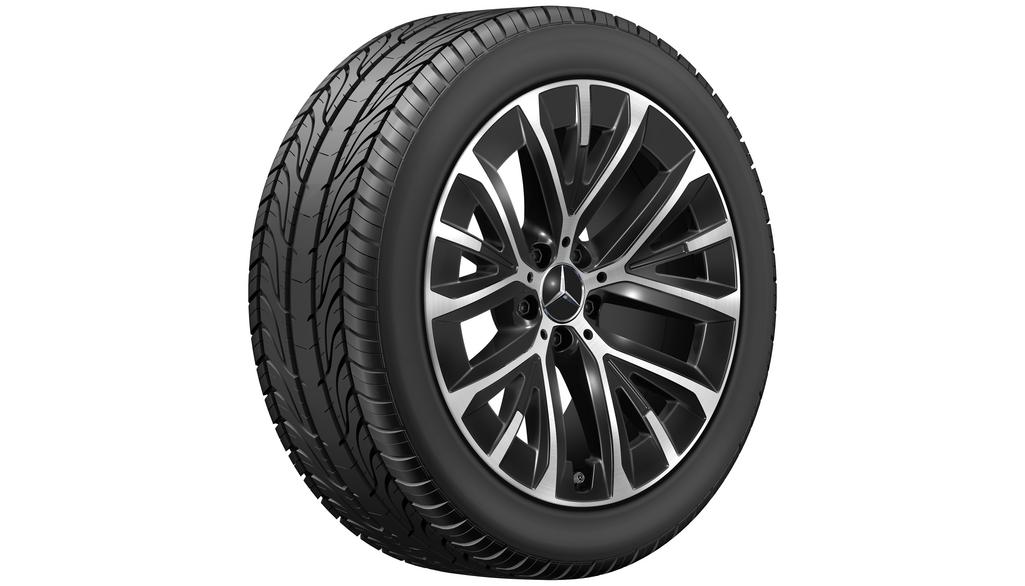 5-Y-spaaks velg, Aero, 48,3 cm (19 inch), hoogglans, 285/40 R19/, zwart, A21440149007X23