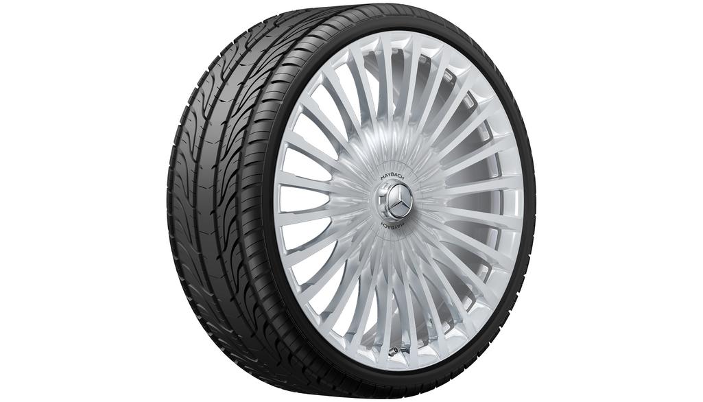 Multispaaks velg, 58,4 cm (23 inch), GLS, 325/35 R23/, zilverkleurig, A16740117007X15 Multispaaks velg, 58,4 cm (23 inch), GLS, 325/35 R23/, zilverkleurig, A16740117007X15