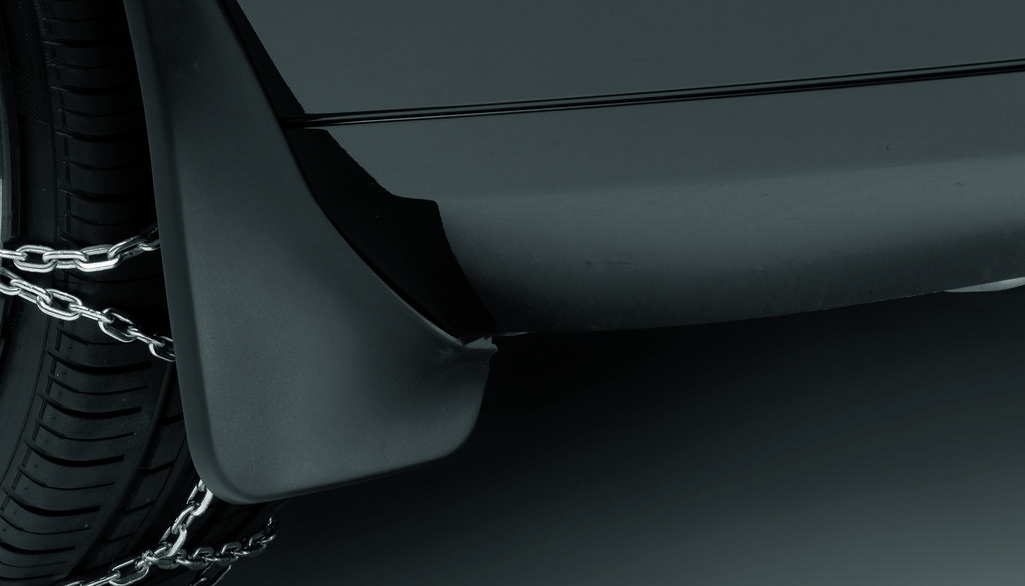 Mud flaps front set C Class black A2048900078