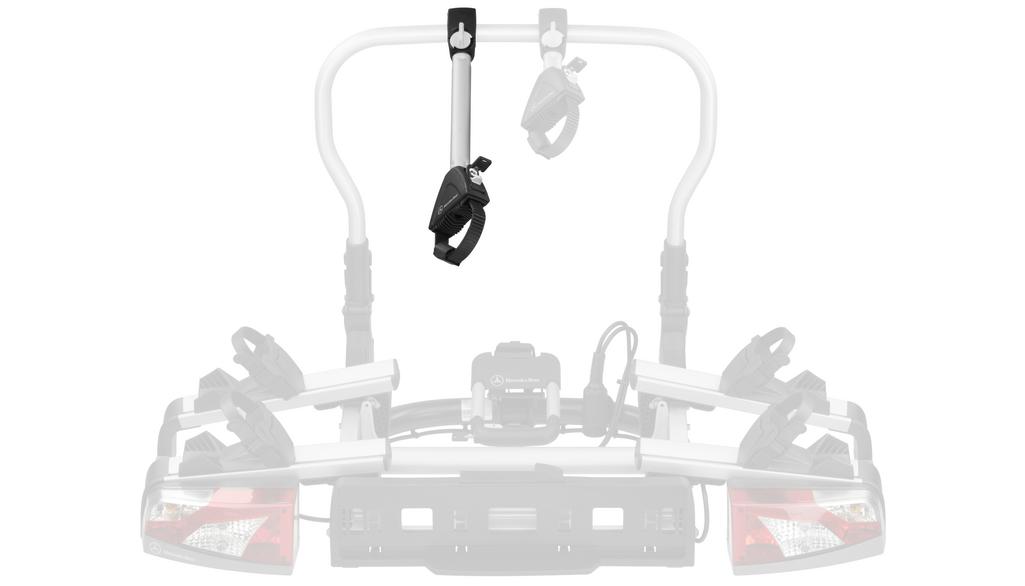 Portabiciclette posteriore, braccio di sostegno per 2a bicicletta, (Classe S/ GLC/ CLA e altri), colore argento, nero, A0008902393 Portabiciclette posteriore, braccio di sostegno per 2a bicicletta, (Classe S/ GLC/ CLA e altri), colore argento, nero, A0008902393
