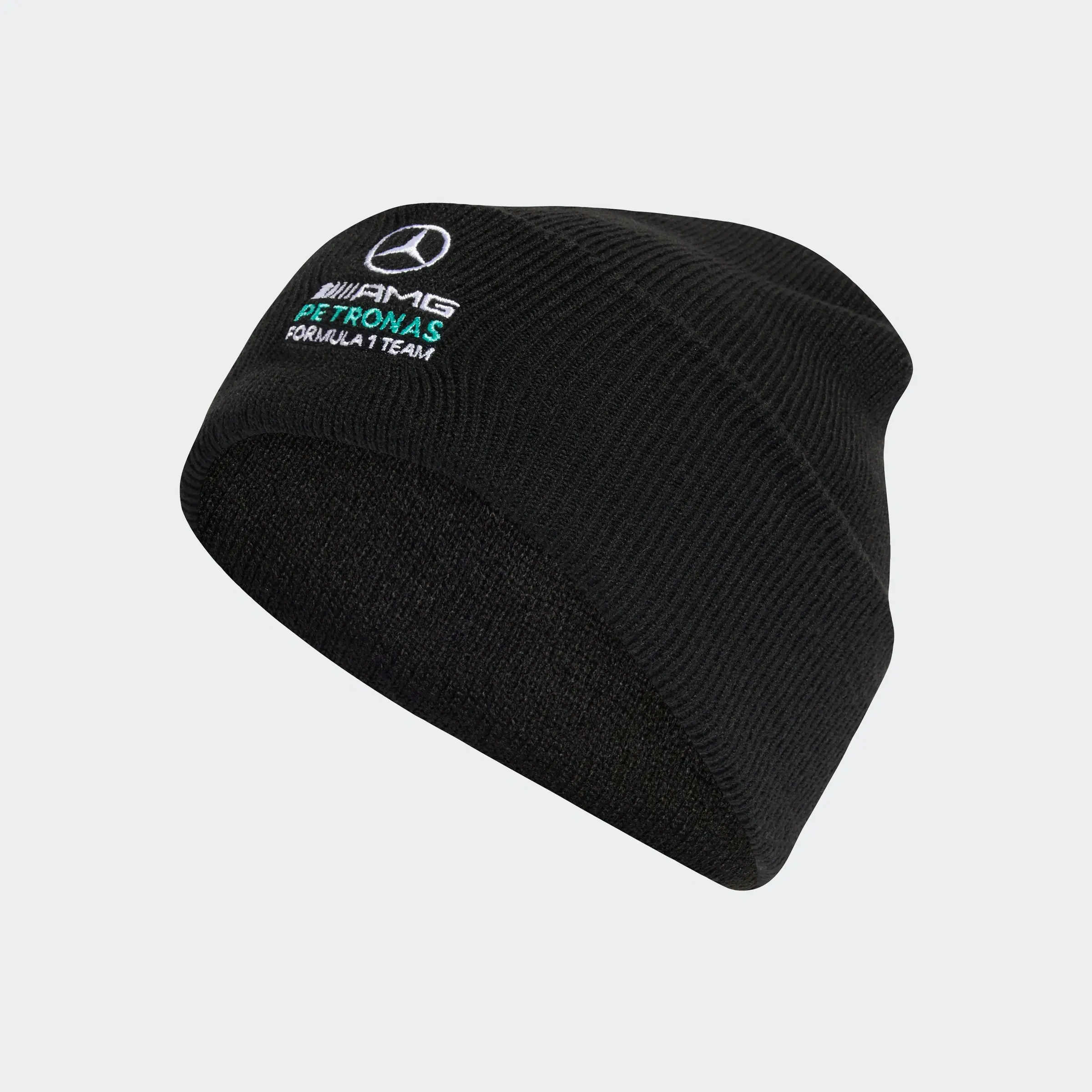 Strickmütze, Mercedes-AMG F1, schwarz, Polyacryl, B67998373