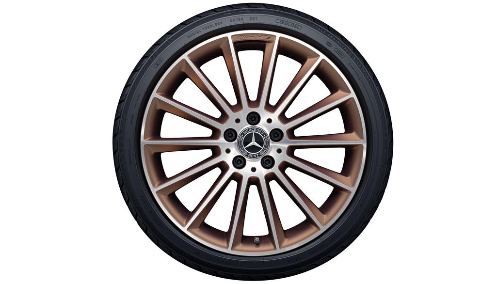 AMG-multispaaksvelg, 48,3 cm (19 inch), gelakt, CLA/B-Klasse/A-Klasse, 225/40 R19/, koperkleur, A17740116008X86