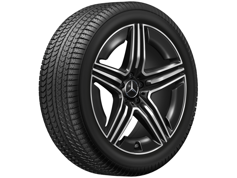 AMG 5-twin-spoke wheel, 50.8 cm (20-inch), high-sheen, GLC, 285/40 R20/, black, A25440107007X23