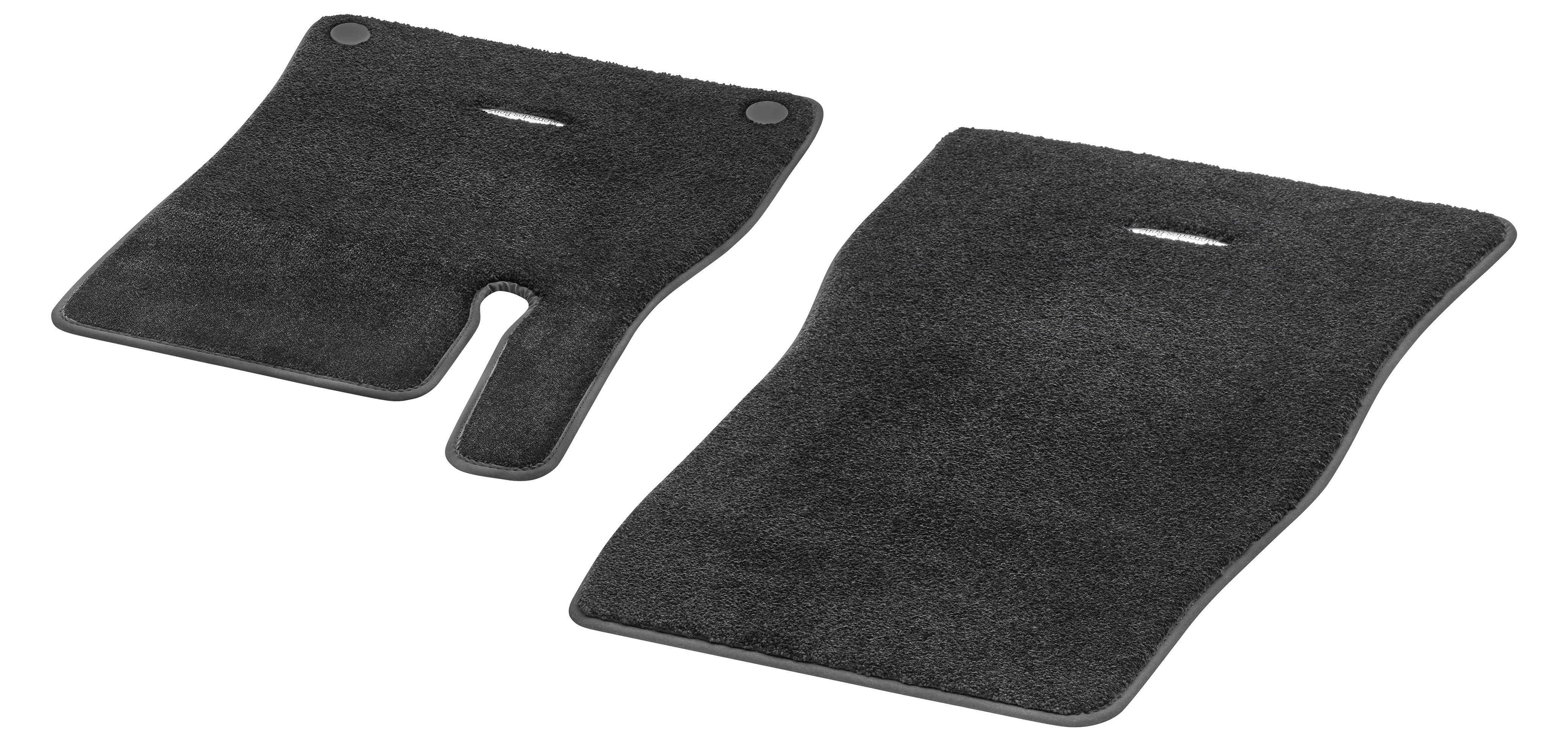 Veloursmatten EXCLUSIV, Satz, 2-teilig, RL, schwarz, Einfassung schwarz, A17868087009K26