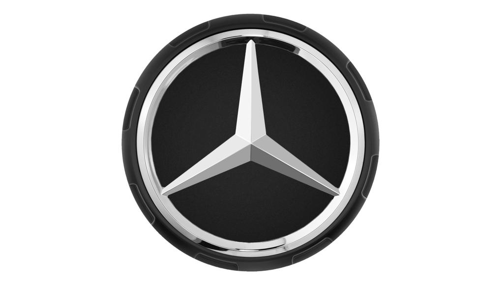 Coprimozzo AMG, con design a bloccaggio centrale, (inclusa Classe S/ GLC/ EQB), nero opaco, A00040009009283 Coprimozzo AMG, con design a bloccaggio centrale, (inclusa Classe S/ GLC/ EQB), nero opaco, A00040009009283