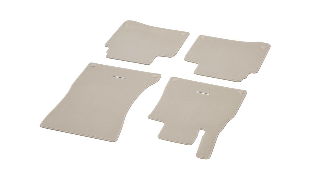 CLASSIC velour mats, set, 4-piece, S-Class, silk beige, A22268069028S84