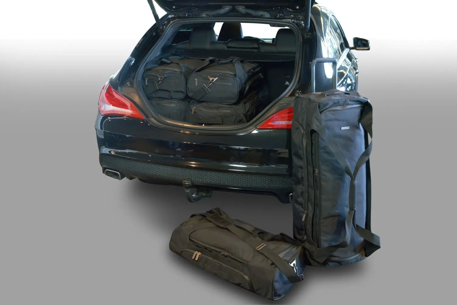 Travel bag set suitable for Mercedes-Benz CLA Shooting Brake (X117) 2015-2019 Pro.Line estate, A-Class, black, CB-M22201SP