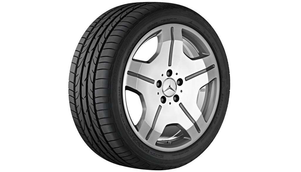 Cerchio a 5 razze, 45,7 cm (18 pollici), Classe S/CL, 275/45 R18/, color argento, B66474396 Cerchio a 5 razze, 45,7 cm (18 pollici), Classe S/CL, 275/45 R18/, color argento, B66474396