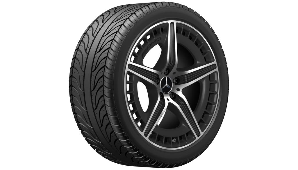 AMG 5-Doppelspeichen-Rad Schwarz Matt Glanzgedreht , Michelin, Pilot Alpin 5 MO1A, 295/35 R20 105W XL, Winter, Q440141513420 AMG 5-Doppelspeichen-Rad Schwarz Matt Glanzgedreht , Michelin, Pilot Alpin 5 MO1A, 295/35 R20 105W XL, Winter, Q440141513420