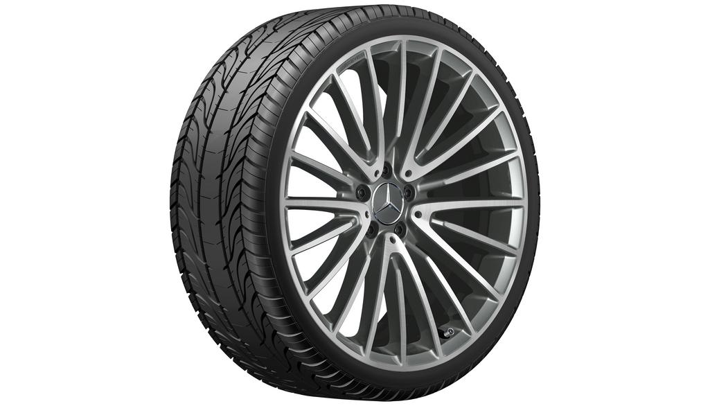 AMG multi-spoke wheel, 53.3 cm (21-inch), S-Class, 285/30 R21/, titanium gray, A22340118007X21