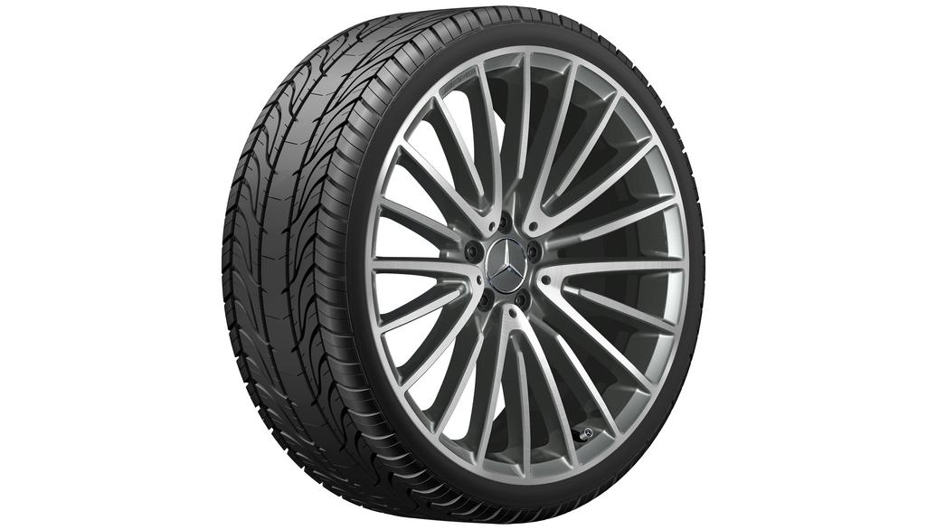 Cerchio AMG a più razze, 53,3 cm (21 pollici), Classe S, 285/30 R21/, grigio titanio, A22340118007X21 Cerchio AMG a più razze, 53,3 cm (21 pollici), Classe S, 285/30 R21/, grigio titanio, A22340118007X21