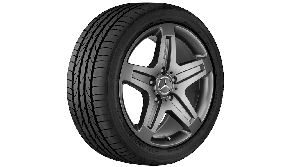 AMG 5-Speichen-Rad Titangrau