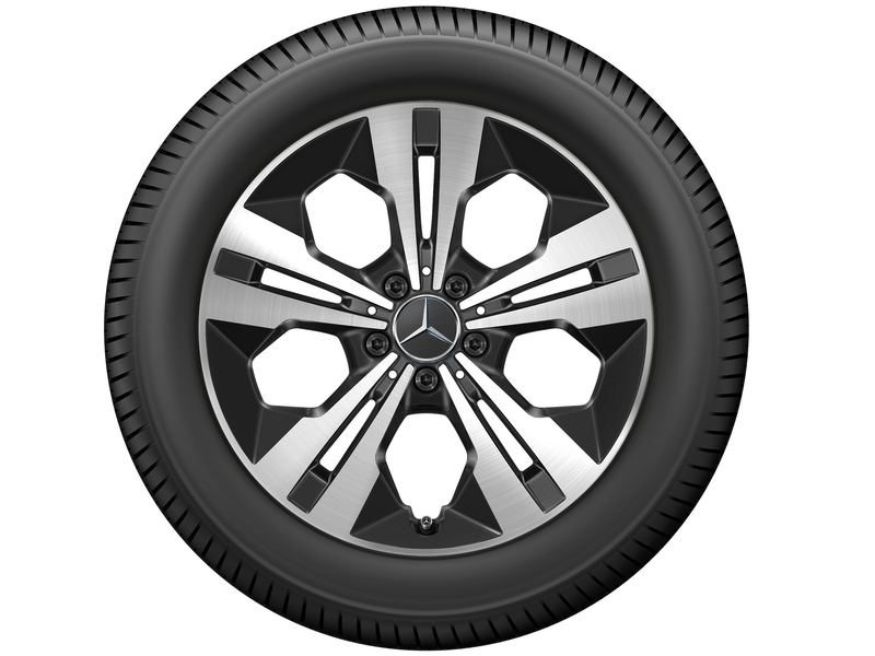 5-dubbelspaaks velg Aero zwart gepolijst, Michelin, Primacy 4 MO, 235/55 R18 100W, zomer, Q440651510140
