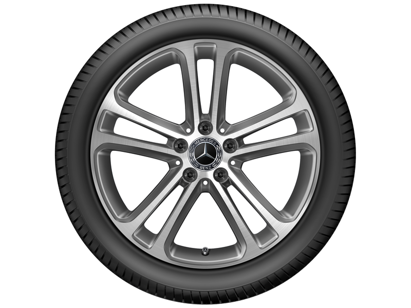 5-twin-spoke wheel, 45.7 cm (18 inch), high-sheen, C-Class, 225/45 R18/, tremolit-metallic, A20640164007X44