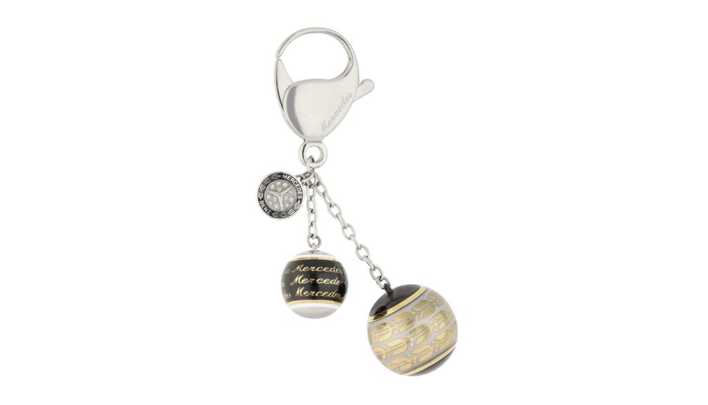 Classic key fob, silver-colored / gold-colored / black, B66955044 Classic key fob, silver-colored / gold-colored / black, B66955044