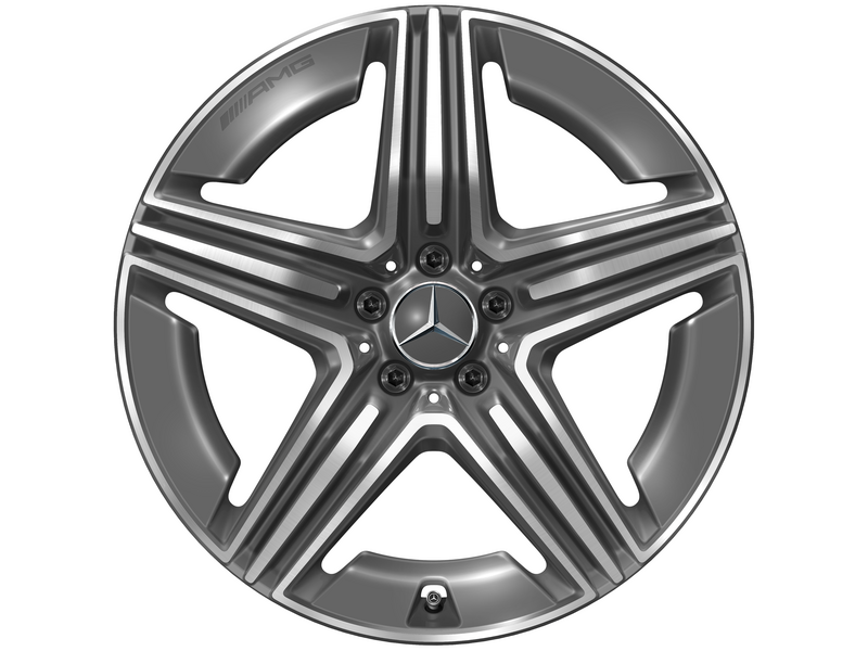 AMG 5-twin-spoke wheel, 50.8 cm (20-inch), high-sheen, GLC, 255/45 R20/, tantalum gray, A25440106007Y51