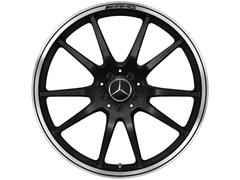 AMG forged wheel in 10-spoke design black matt rim flange polished, Pirelli, P Zero Winter MO1, 315/30 R21 105W XL, Winter, Q440141713970