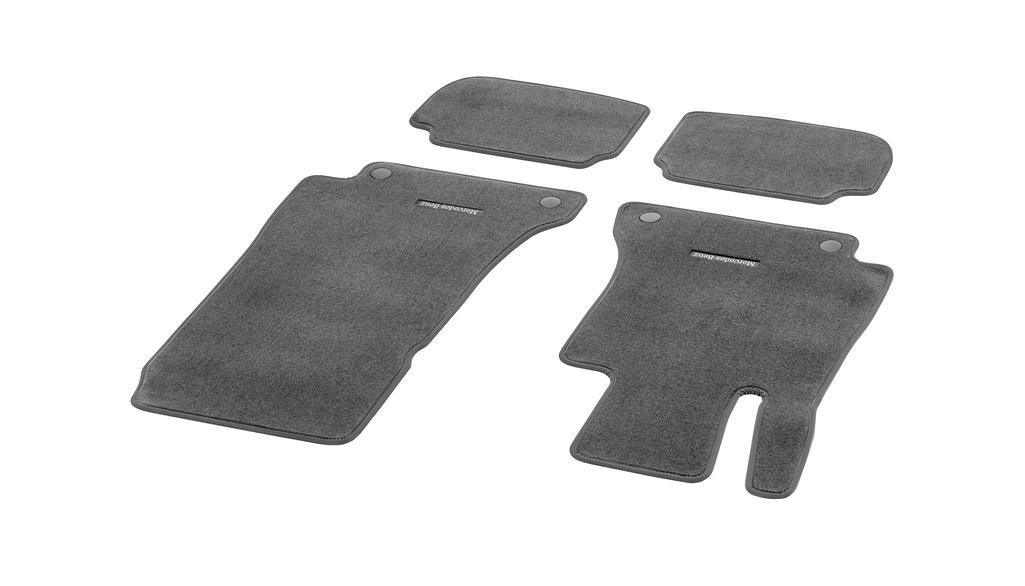 CLASSIC velour mats, set, 4-piece, E-Class, magma gray, A23868037027Q17