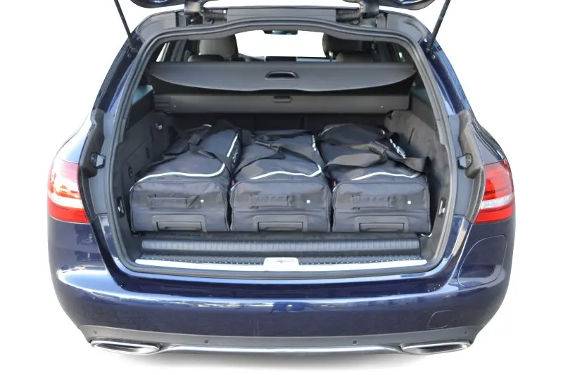 Set di borse da viaggio adatto alla Mercedes-Benz Classe C estate (S205) 2015-2019 - nero, CB-M21501S