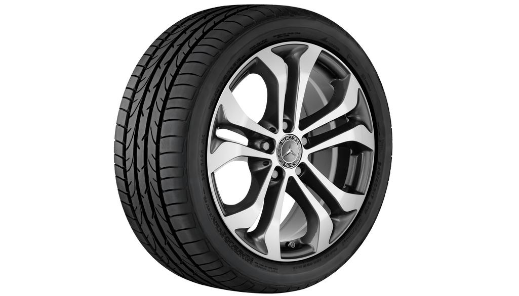 5-Doppelspeichen-Rad Himmalaygrau Glanzgedreht, Pirelli, Scorpion Winter MO, 235/65 R17 104H, Winter, Q440301710700G2