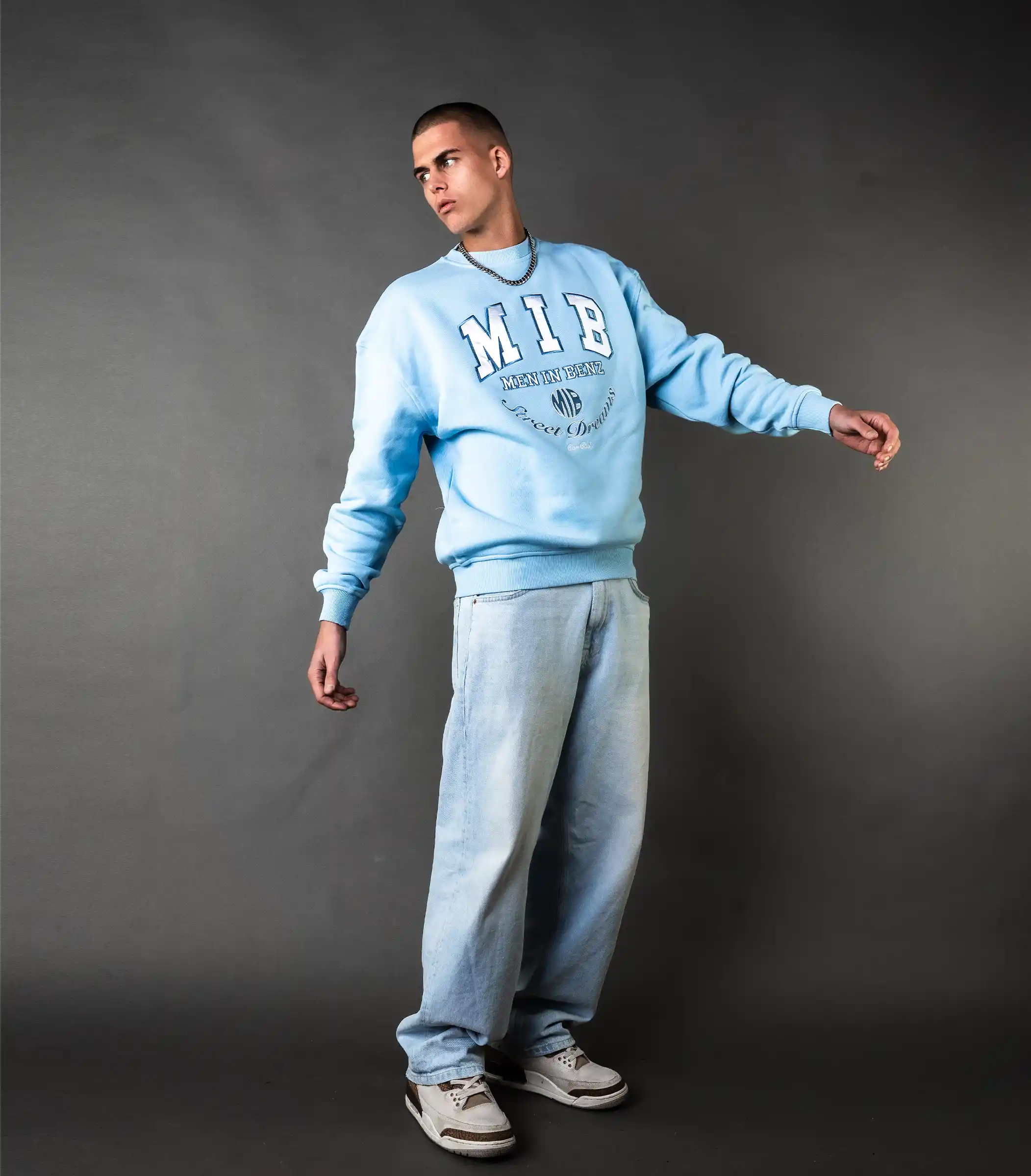 MIB Street Dreams Crewneck, blue, MIB03008I-L00008