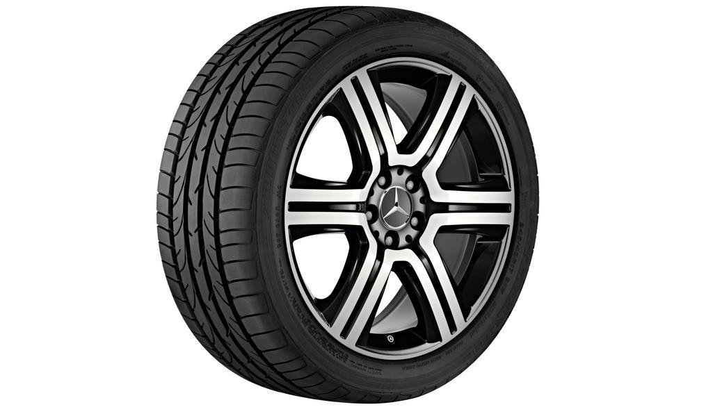 6-Speichen-Rad Schwarz Glanzgedreht, Bridgestone, Dueler H/P Sport MO, 235/55 R19 101V, Sommer, Q44065191018A 6-Speichen-Rad Schwarz Glanzgedreht, Bridgestone, Dueler H/P Sport MO, 235/55 R19 101V, Sommer, Q44065191018A