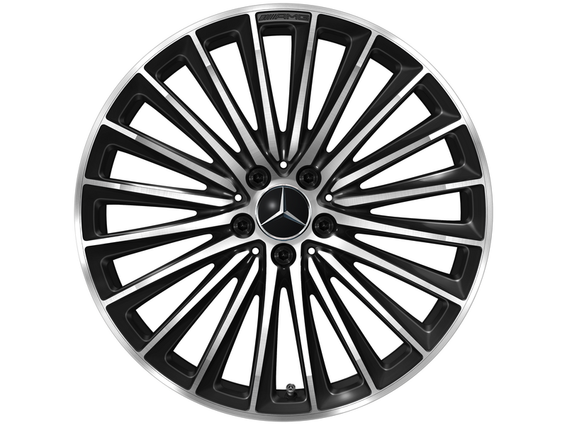 AMG Vielspeichen-Rad, 50,8 cm (20 Zoll), glanzgedreht, GLC, 285/40 R20/, schwarz, A25440109007X23