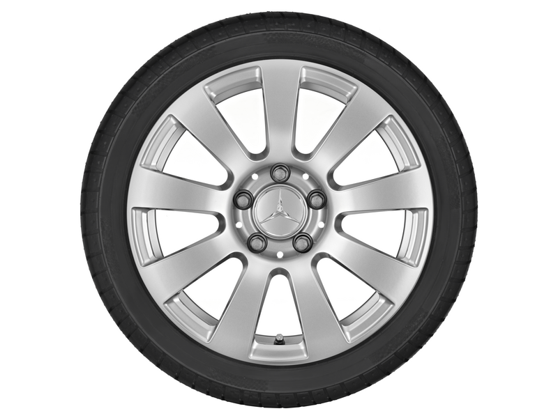 9-spoke wheel titanium silver, Continental, ContiWinterContact TS 830 P MO, 205/55 R16 91H, Winter, Q4401411116500J2021