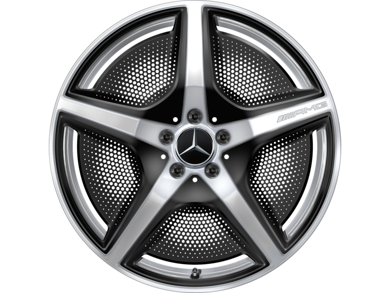 AMG 5-spoke wheel, 50.8 cm (20-inch), high-sheen, EQE, 255/40 R20/, vanadium silver, A2954000000