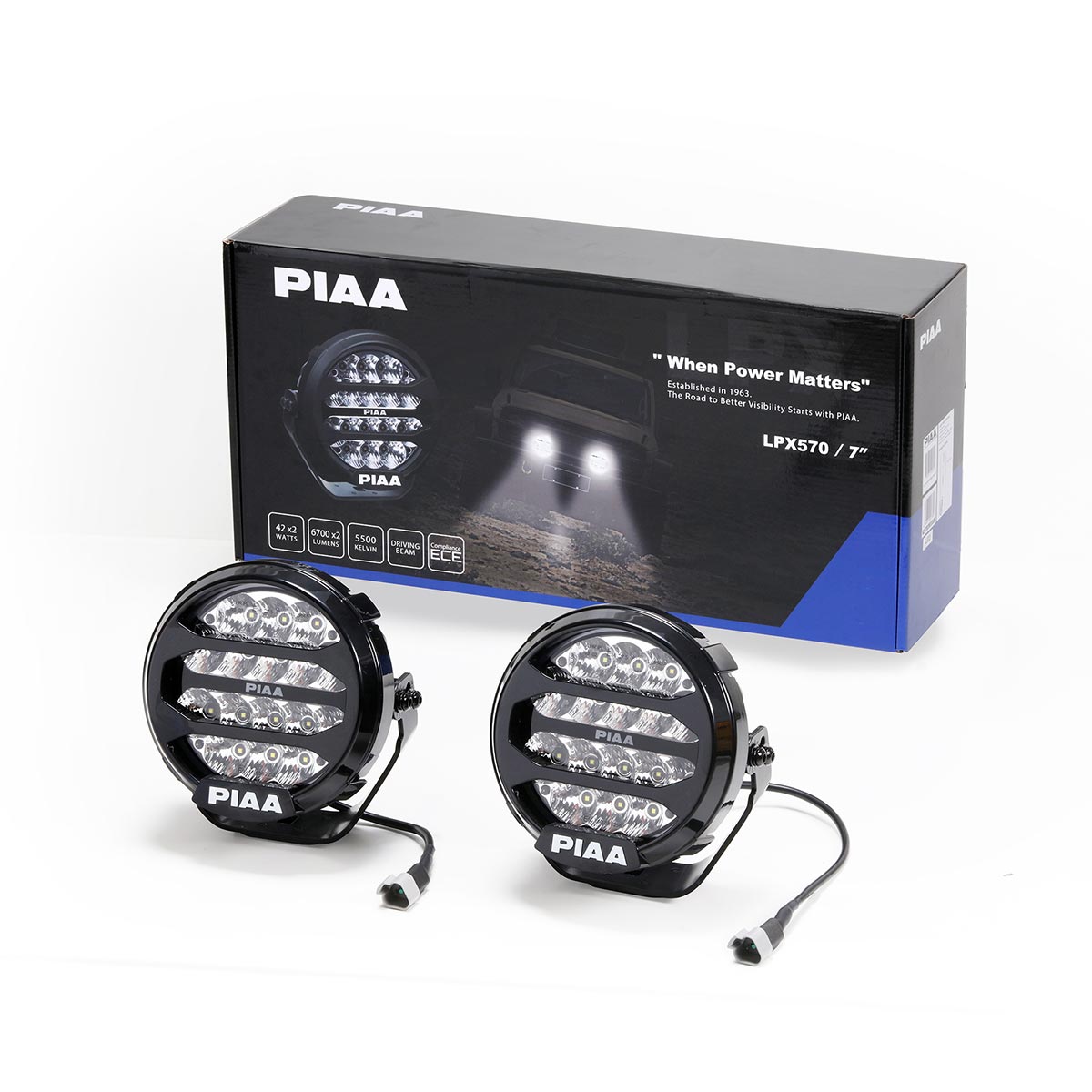 PIAA LPX570 LED-Scheinwerfer, Sprinter/ G-Klasse/Vito, D4x4-VDKX575E.XYZ.1000