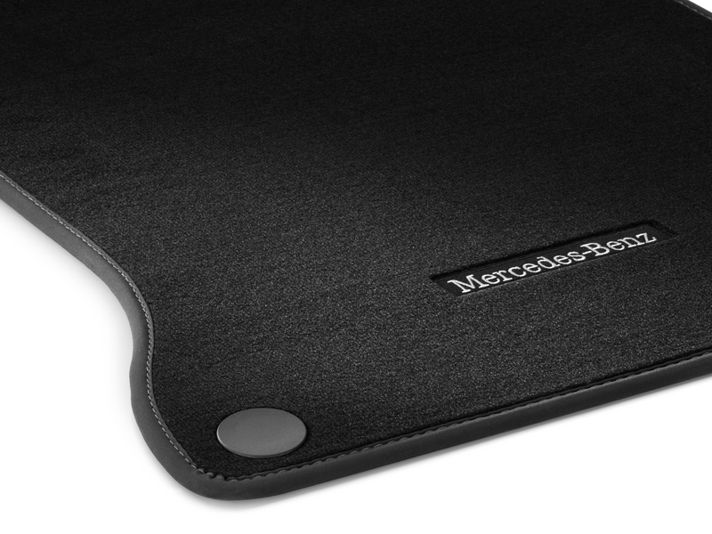 CLASSIC velour mats, set, 4-piece, (e.g. CLA/ B-Class/ A-Class), black, A11768081009J57