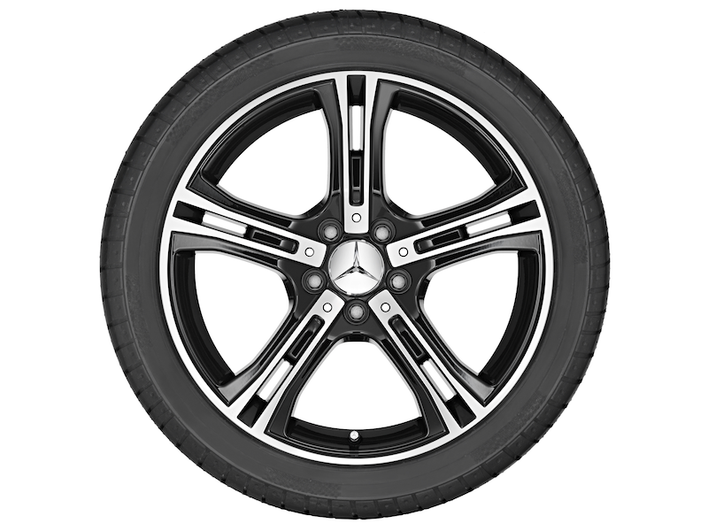 5-spaaks velg, glanzend zwart, Continental, ContiSportContact 5P MO, 235/40 R18 95ZR/Y XL, zomer, Q44024111013A